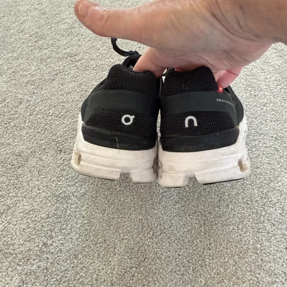 On Cloudswift Running Shoes Womens 7 Black Mesh Cushioned Sneaker Gym Training‎
